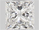 Natural Diamond 0.53 Carats, Princess with  Cut, F Color, VS1 Clarity and Certified by GIA