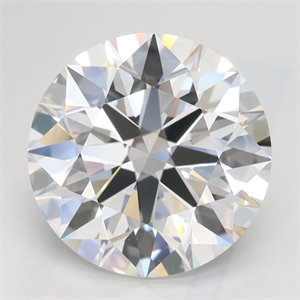 Picture of Lab Grown Diamond 3.06 Carats, Round with Ideal Cut, D Color, IF Clarity and Certified by IGI