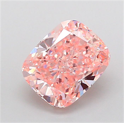 Picture of Lab Grown Diamond 2.22 Carats, CUSHION MODIFIED with  Cut, Fancy Vivid Pink Color, VVS2 Clarity and Certified by IGI