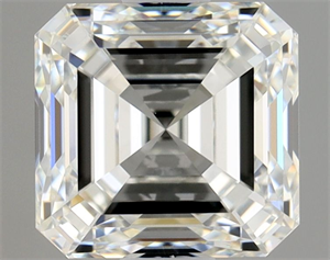 Picture of Natural Diamond 1.30 Carats, Asscher with  Cut, I Color, VVS2 Clarity and Certified by GIA