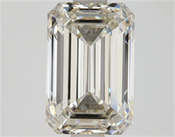 Picture of Lab Grown Diamond 2.01 Carats, Emerald with  Cut, Fancy Intense Blue Color, VS2 Clarity and Certified by IGI