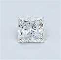Diamante Natural 0.91 quilates, Princesa , Color E, claridad VVS1 y certificado GIA