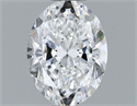 Natural Diamond 1.00 Carats, Oval with  Cut, E Color, VS2 Clarity and Certified by GIA