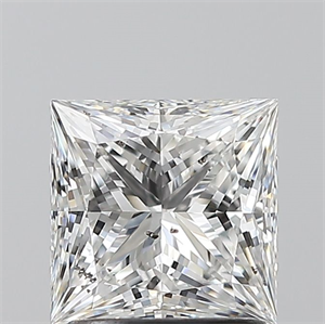 Foto Diamante Natural 1.54 quilates, Princesa , Color E, claridad SI2 y certificado GIA de