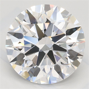 Picture of Lab Grown Diamond 3.19 Carats, Round with Excellent Cut, D Color, VVS1 Clarity and Certified by GIA