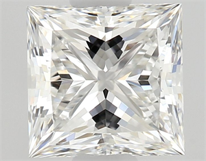 Picture of Natural Diamond 0.71 Carats, Princess with  Cut, F Color, VVS2 Clarity and Certified by GIA
