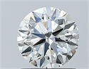 Natural Diamond 0.90 Carats, Round with Very Good Cut, I Color, VVS1 Clarity and Certified by GIA