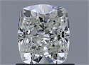 Natural Diamond 1.01 Carats, Cushion with  Cut, I Color, SI1 Clarity and Certified by GIA