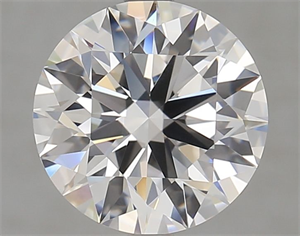 Picture of Lab Grown Diamond 3.01 Carats, Round with Excellent Cut, D Color, IF Clarity and Certified by GIA