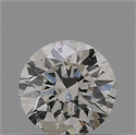 Natural Diamond 0.58 Carats, Round with Excellent Cut, L Color, VVS2 Clarity and Certified by GIA