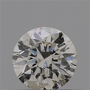 Picture of Natural Diamond 0.58 Carats, Round with Excellent Cut, L Color, VVS2 Clarity and Certified by GIA