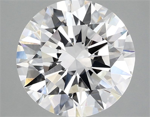 Picture of Lab Grown Diamond 3.01 Carats, Round with Excellent Cut, E Color, VVS2 Clarity and Certified by IGI