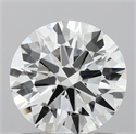 Lab Grown Diamond 1.05 Carats, Round with Ideal Cut, D Color, VVS2 Clarity and Certified by IGI