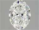 Natural Diamond 1.50 Carats, Oval with  Cut, F Color, VS2 Clarity and Certified by GIA
