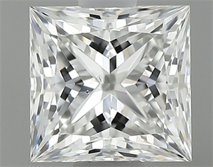Picture of Natural Diamond 0.60 Carats, Princess with  Cut, I Color, SI1 Clarity and Certified by GIA