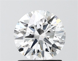 Picture of Lab Grown Diamond 1.22 Carats, Round with Ideal Cut, D Color, VVS2 Clarity and Certified by IGI