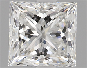 Picture of Natural Diamond 0.92 Carats, Princess with  Cut, G Color, VS1 Clarity and Certified by GIA