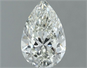 Natural Diamond 0.50 Carats, Pear with  Cut, H Color, VS1 Clarity and Certified by IGI