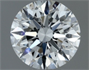 Diamante Natural 0.54 quilates, Redondo , Color F, claridad SI1 y certificado GIA