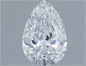 Natural Diamond 0.30 Carats, Pear with  Cut, D Color, IF Clarity and Certified by GIA