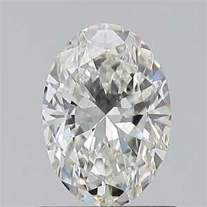 Picture of Natural Diamond 0.60 Carats, Oval with  Cut, H Color, VVS2 Clarity and Certified by GIA