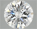 Lab Grown Diamond 2.55 Carats, Round with Ideal Cut, D Color, VVS2 Clarity and Certified by IGI