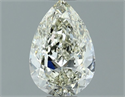 Natural Diamond 1.00 Carats, Pear with  Cut, J Color, SI1 Clarity and Certified by IGI