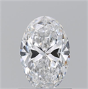 Diamante Natural 0.90 quilates, Ovalado , Color D, claridad VVS1 y certificado GIA