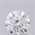 Lab Grown Diamond 1.09 Carats, Round with Ideal Cut, D Color, VS1 Clarity and Certified by IGI