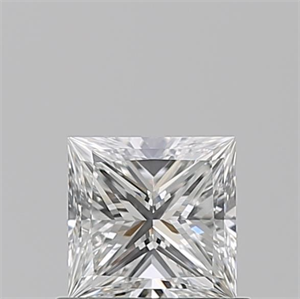 Picture of Natural Diamond 0.63 Carats, Princess with  Cut, F Color, VVS1 Clarity and Certified by GIA