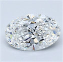 Natural Diamond 1.31 Carats, Oval with  Cut, E Color, VS1 Clarity and Certified by GIA