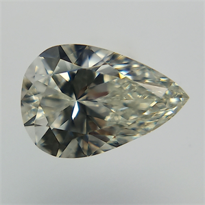 Picture of Natural Diamond 0.23 Carats, Pear with  Cut, I Color, VVS2 Clarity and Certified by GIA
