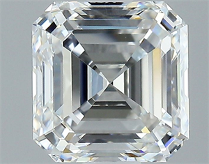 Foto Diamante Natural 1.51 quilates, Asscher , Color G, claridad VS1 y certificado GIA de