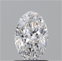 Natural Diamond 0.82 Carats, Oval with  Cut, D Color, VS2 Clarity and Certified by GIA