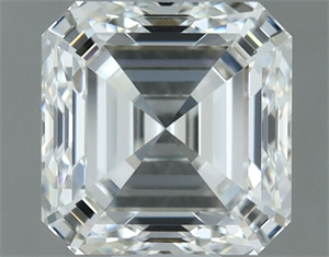 Picture of Natural Diamond 1.00 Carats, Asscher with  Cut, G Color, VVS2 Clarity and Certified by IGI