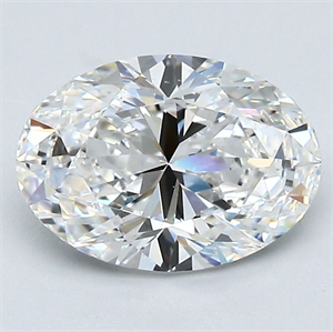 Picture of Natural Diamond 2.01 Carats, Oval with  Cut, F Color, VS2 Clarity and Certified by GIA