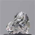 Natural Diamond 0.41 Carats, Heart with  Cut, D Color, VVS1 Clarity and Certified by GIA