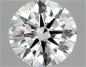Del inventario de diamantes de laboratorio, 2.54 quilates, Redondo , Color F, claridad VVS2 y certificado IGI