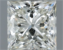 Natural Diamond 0.70 Carats, Princess with  Cut, I Color, VVS1 Clarity and Certified by IGI