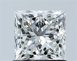 Picture of Natural Diamond 1.00 Carats, Princess with  Cut, G Color, VS2 Clarity and Certified by GIA