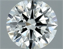 Natural Diamond 0.50 Carats, Round with Excellent Cut, I Color, VS1 Clarity and Certified by IGI