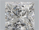 Diamante Natural 0.90 quilates, Princesa , Color F, claridad VS2 y certificado GIA