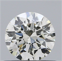 Natural Diamond 0.51 Carats, Round with Excellent Cut, J Color, SI2 Clarity and Certified by GIA