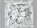 Natural Diamond 1.01 Carats, Princess with  Cut, H Color, VS1 Clarity and Certified by GIA