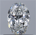 Diamante Natural 0.51 quilates, Ovalado , Color F, claridad VVS1 y certificado GIA