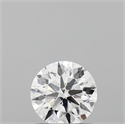 Lab Grown Diamond 0.73 Carats, Round with Ideal Cut, D Color, VVS2 Clarity and Certified by IGI