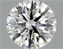 Del inventario de diamantes de laboratorio, 2.10 quilates, Redondo , Color F, claridad VVS2 y certificado IGI