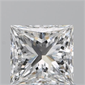 Natural Diamond 0.90 Carats, Princess with  Cut, F Color, VS1 Clarity and Certified by GIA