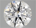 Lab Grown Diamond 1.03 Carats, Round with Ideal Cut, D Color, VS1 Clarity and Certified by IGI