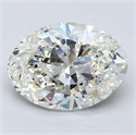 Diamante Natural 2.50 quilates, Ovalado , Color I, claridad VS1 y certificado GIA